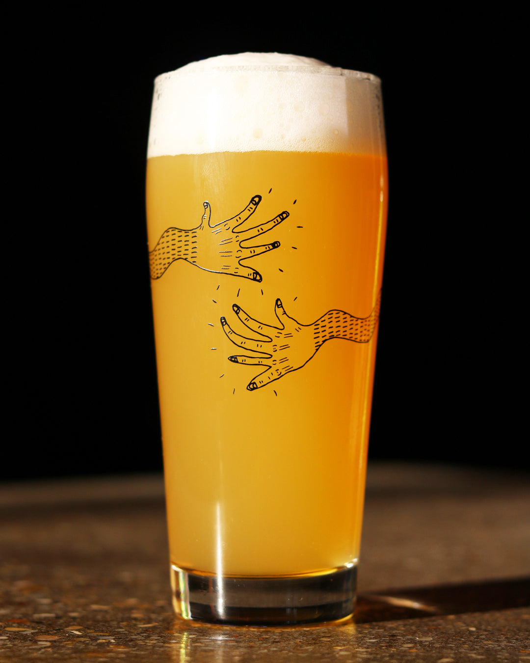 Crest Logo Tall Glass