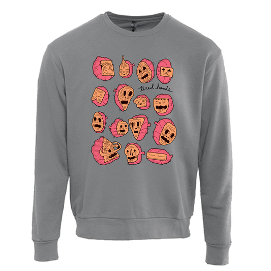 Many Faces Crew Neck Sweatshirt